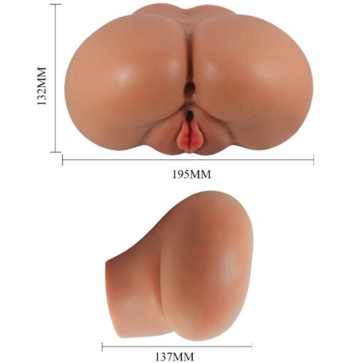 CRAZY BULL - LUNA TRASERO VIBRADOR CON VAGINA Y ANO REALÍSTICO NATURAL CONTROL REMOTO - Imagen 6