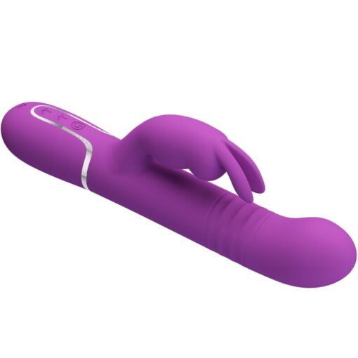 PRETTY LOVE – COALE VIBRADOR RABBIT MULTIFUNCIÓN 4 EN 1 MORADO - intimamenities.com