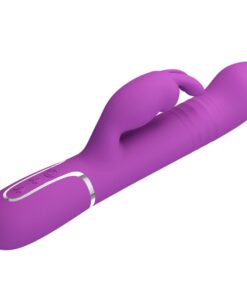 PRETTY LOVE – COALE VIBRADOR RABBIT MULTIFUNCIÓN 4 EN 1 MORADO - intimamenities.com