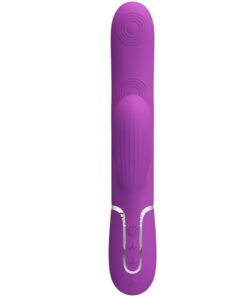 PRETTY LOVE – PERLITA VIBRADOR RABBIT MULTIFUNCIÓN 3 EN 1 MORADO - intimamenities.com
