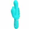 PRETTY LOVE – CAMMY TRIPLE VIBRADOR RABBIT MULTIFUNCIÓN 4 EN 1 AZUL - intimamenities.com
