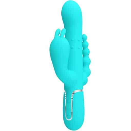 PRETTY LOVE – CAMMY TRIPLE VIBRADOR RABBIT MULTIFUNCIÓN 4 EN 1 AZUL - intimamenities.com