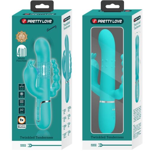 PRETTY LOVE – CAMMY TRIPLE VIBRADOR RABBIT MULTIFUNCIÓN 4 EN 1 AZUL - intimamenities.com