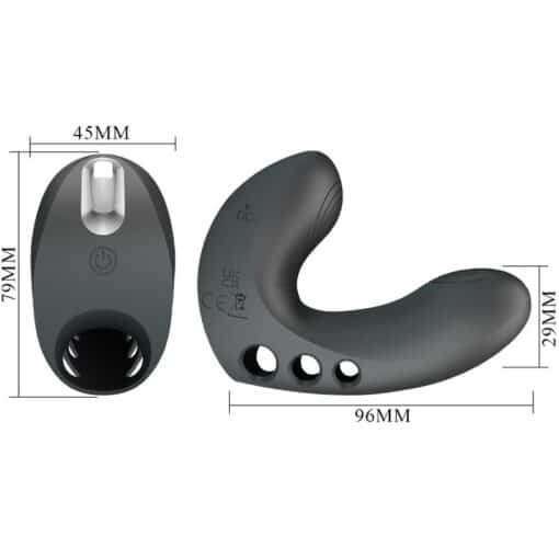 PRETTY LOVE - CAMELIA VIBRADOR DE DEDO 7 VIBRACIONES NEGRO - Imagen 6