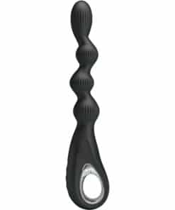 PRETTY LOVE – FEDERER VIBRADOR ANAL 12 VIBRACIONES NEGRO - intimamenities.com
