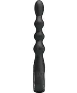 PRETTY LOVE – FEDERER VIBRADOR ANAL 12 VIBRACIONES NEGRO - intimamenities.com