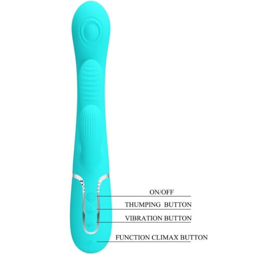 PRETTY LOVE – SHANIA TRIPLE VIBRADOR RABBIT MULTIFUNCIÓN 3 EN 1 - intimamenities.com