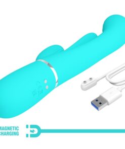 PRETTY LOVE – SHANIA TRIPLE VIBRADOR RABBIT MULTIFUNCIÓN 3 EN 1 - intimamenities.com