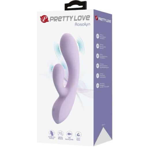 PRETTY LOVE – ROSOLYN VIBRADOR RABBIT 10 VIBRACIONES MORADO - intimamenities.com