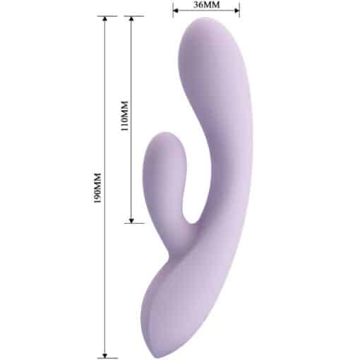 PRETTY LOVE – ROSOLYN VIBRADOR RABBIT 10 VIBRACIONES MORADO - intimamenities.com