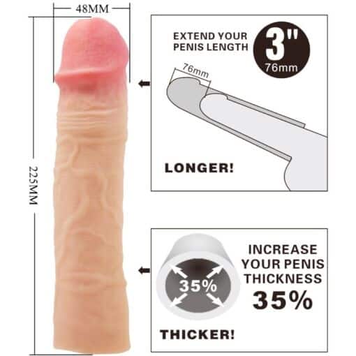 PRETTY LOVE - CHELSEA FUNDA PENE CON EXTENSIÓN DE 7.6 CM NATURAL - Imagen 4