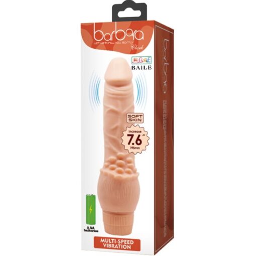BAILE – BARBARA VIBRADOR REALÍSTICO 19.5 CM NATURAL - intimamenities.com