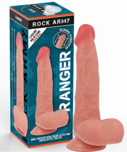 ROCKARMY - RANGER DILDO REALISTA DUAL DENSITY LIQUID SILICONE 22 CM -O- 3.6 CM