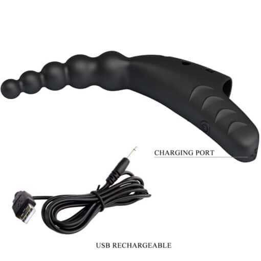 PRETTY LOVE - JORDIN VIBRADOR DE DEDO 10 VIBRACIONES NEGRO - Imagen 9