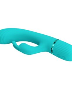 PRETTY LOVE – SCOCCO VIBRADOR RABBIT TURQUESA - intimamenities.com