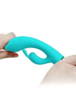 PRETTY LOVE – SCOCCO VIBRADOR RABBIT TURQUESA - intimamenities.com