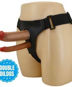 PRETTY LOVE - KEAVEN HARNESS BRIEFS UNIVERSAL & COMFORTABLE DOBLE DILDO