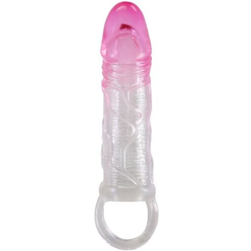 PRETTY LOVE - ODES FUNDA REALÍSTICA ALARGADORA DE 2 CM PARA PENE ROSA - Imagen 2