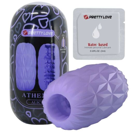 PRETTY LOVE - ATHENA ALICE MASTURBADOR MASCULINO MORADO - Imagen 3