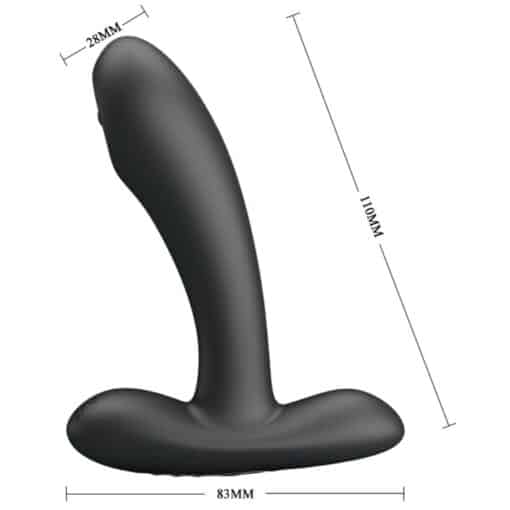PRETTY LOVE - REMINGTON MASAJEADOR VIBRADOR ANAL Y VAGINAL NEGRO - Imagen 5