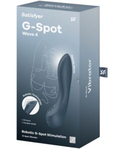 SATISFYER – G-SPOT WAVE 4 VIBRADOR 12 PROGRAMAS DE VIBRACIÓN GRIS OSCURO - intimamenities.com