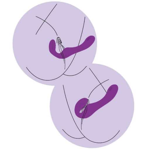 XOCOON - STRAPLESS STRAP-ON VIBRADOR 2 EN 1 CON CONTROL REMOTO MORADO - Imagen 14