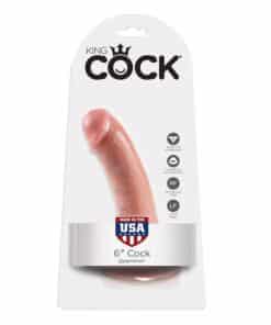 KING COCK - 6 PENE NATURAL 15.2 CM