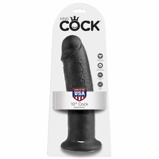 KING COCK - 10 PENE NEGRO 25 CM - Imagen 6