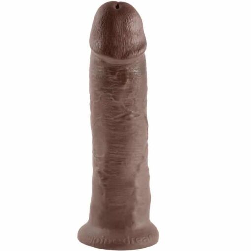 KING COCK - 10 PENE MARRÓN 25.4 CM - Imagen 2