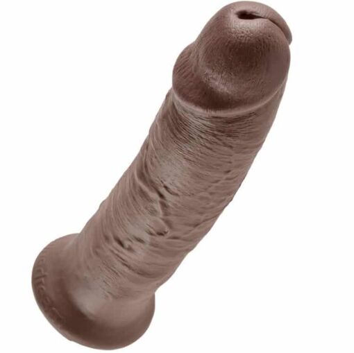 KING COCK - 10 PENE MARRÓN 25.4 CM - Imagen 4
