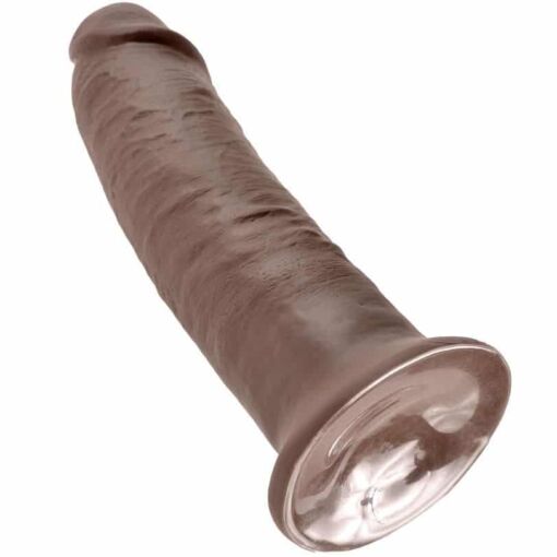 KING COCK - 10 PENE MARRÓN 25.4 CM - Imagen 5