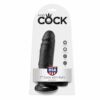 KING COCK - 7 PENE REALÍSTICO NEGRO 17.8 CM - piKanteo | Despierta tu lado más piKante