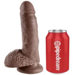 KING COCK - 7 PENE REALÍSTICO MARRÓN 17.8 CM - piKanteo | Despierta tu lado más piKante