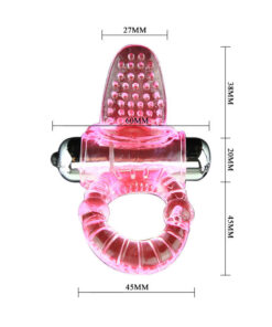 BAILE – SWEET ABS 10 RITMOS RING ANILLO PENE VIBRADOR ROSA - intimamenities.com