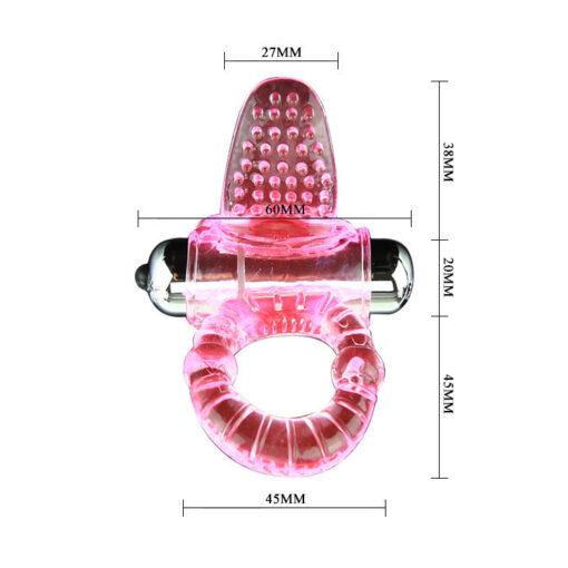 BAILE – SWEET ABS 10 RITMOS RING ANILLO PENE VIBRADOR ROSA - intimamenities.com