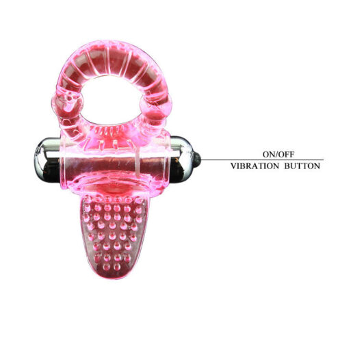 BAILE – SWEET ABS 10 RITMOS RING ANILLO PENE VIBRADOR ROSA - intimamenities.com