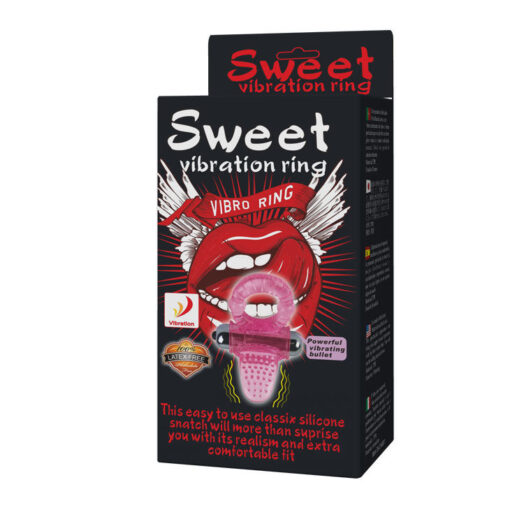 BAILE – SWEET ABS 10 RITMOS RING ANILLO PENE VIBRADOR ROSA - intimamenities.com
