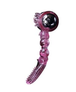 BAILE – ANILLO SILICONA 10 RITMOS LENGUA CON VIBRACIÓN ROSA - intimamenities.com