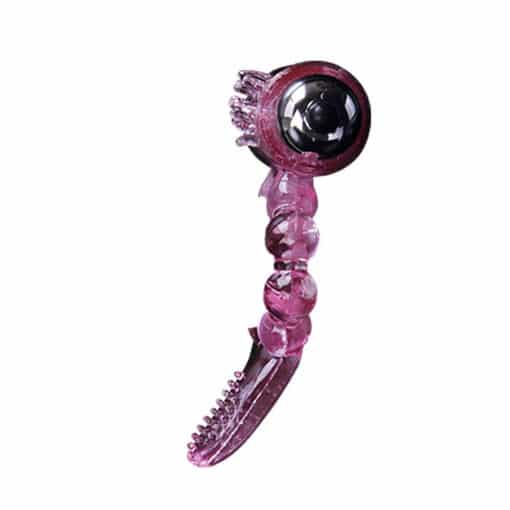 BAILE – ANILLO SILICONA 10 RITMOS LENGUA CON VIBRACIÓN ROSA - intimamenities.com