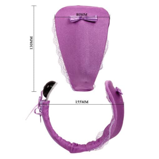 BAILE - TANGA CON VIBRADOR CON CONTROL REMOTO LILA - Imagen 5