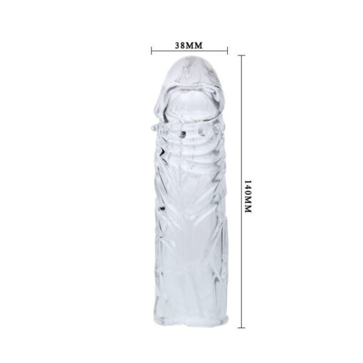 BAILE - FUNDA TRANSPARENTE PARA EL PENE EN SILICONA 13 CM - Imagen 6