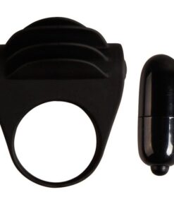 PRETTY LOVE – CHESTER ANILLO VIBRADOR NEGRO - intimamenities.com