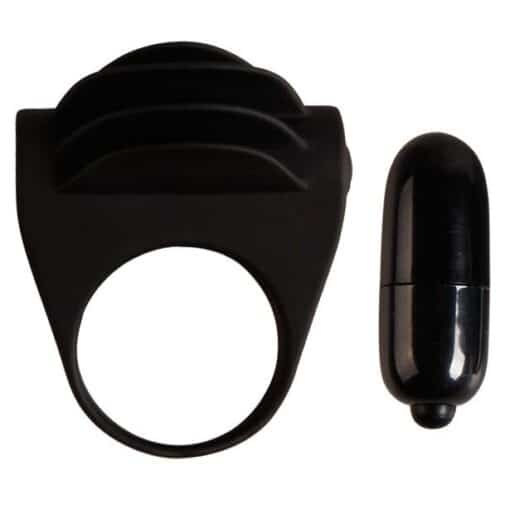 PRETTY LOVE – CHESTER ANILLO VIBRADOR NEGRO - intimamenities.com