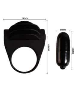 PRETTY LOVE – CHESTER ANILLO VIBRADOR NEGRO - intimamenities.com
