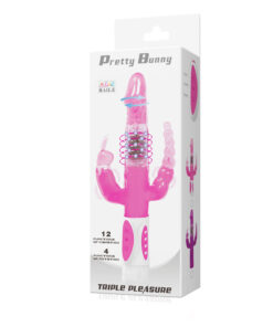 BAILE – PRETTY BUNNY TRIPLE VIBRADOR ROTADOR - intimamenities.com