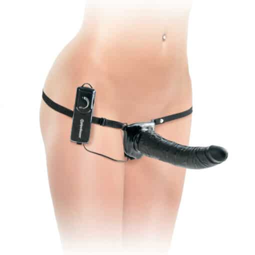 FETISH FANTASY SERIES - SERIES DELUXE ARNÉS VIBRADOR PENETRIS NEGRO