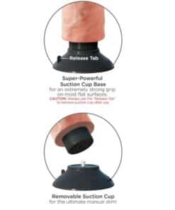 KING COCK – DILDO VIBRADOR 23 CM NATURAL - intimamenities.com