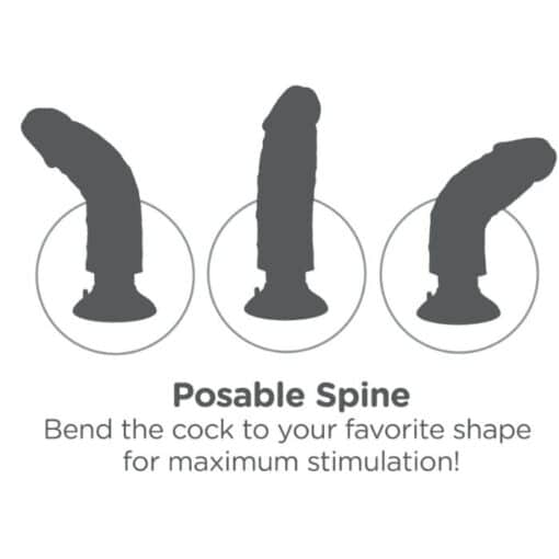 KING COCK – DILDO VIBRADOR 23 CM NATURAL - intimamenities.com