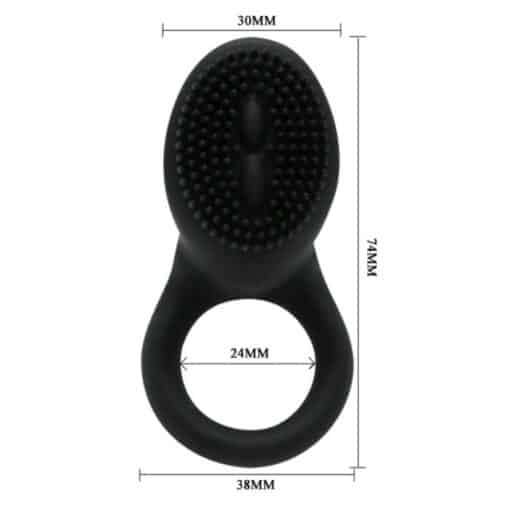 PRETTY LOVE – COBRA ANILLO VIBRADOR COBRA NEGRO - intimamenities.com