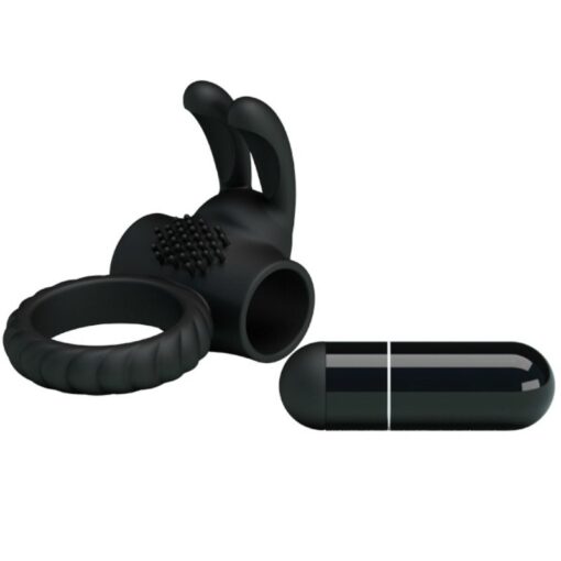 PRETTY LOVE – EUDORA ANILLO VIBRADOR CON ESTIMULADOR - intimamenities.com